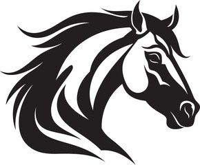 Elegant Equine Icon Logo Graphic Majestic Mustang Logo Vector Design