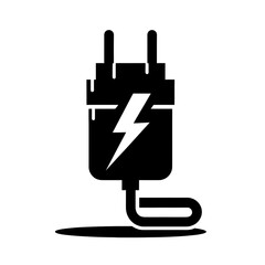 Obraz premium Cell phone charger icon