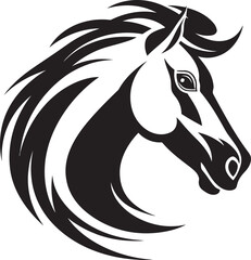 Fototapeta premium Artistic Equine Emblem Vector Design Galloping Horse Symbol Icon Art