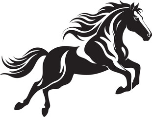 Bold Horse Logo Vector Graphic Design Elegant Stallion Icon Graphic Art