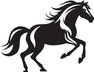 Dynamic Horse Logo Icon Design Graceful Equine Symbol Vector Graphic Art
