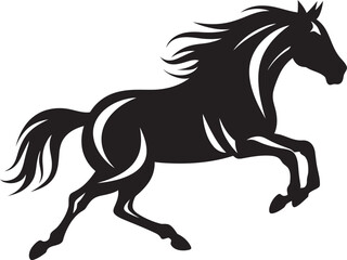 Majestic Stallion Symbol Icon Graphic Dynamic Horse Head Icon Vector Graphic Design