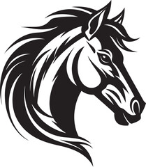 Elegant Stallion Icon Vector Icon Art Majestic Horse Emblem Logo Graphic