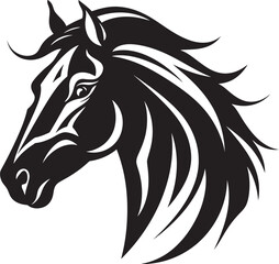 Majestic Stallion Symbol Vector Design Dynamic Equine Emblem Icon Art