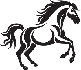 Modern Equestrian Symbol Logo Graphic Stylized Stallion Logo Vector Design