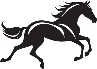 Bold Equestrian Symbol Logo Graphic Elegant Horse Head Icon Vector Design