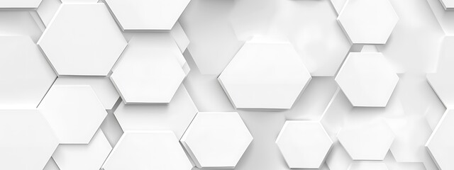Fototapeta premium abstract white elegant background with hex pattern