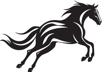 Elegant Horse Head Icon Vector Icon Art Majestic Mustang Symbol Logo Graphic