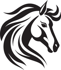 Powerful Horse Icon Logo Graphic Sleek Mare Emblem Vector Design