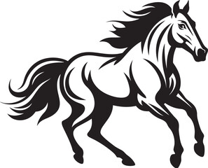 Bold Equine Logo Vector Icon Art Elegant Horse Icon Graphic Design