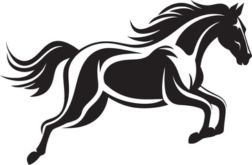 Graceful Horse Logo Icon Art Modern Equestrian Symbol Graphic Design