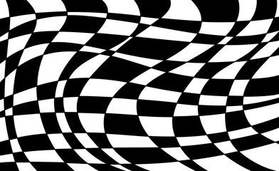 Picture of a mini pattern in white and black.