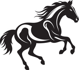 Stylized Horse Emblem Vector Design Gallop Horse Icon Icon Art