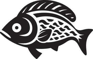 Inka Inspired Fish Symbol Minimal Logo Minimalist Tribal Fish Icon Inka Art