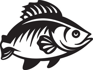 Inka Style Tribal Fish Icon Minimal Logo Tribal Fish Icon Ethnic Inka Symbol