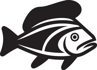 Inka Fish Illustration Tribal Graphic Minimalist Tribal Fish Emblem Inka Logo