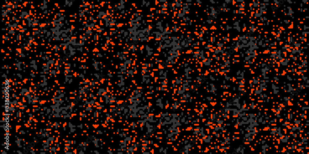 Poster trendy orange camouflage pattern for army. proxy camouflage military pattern, luminescent texture fo