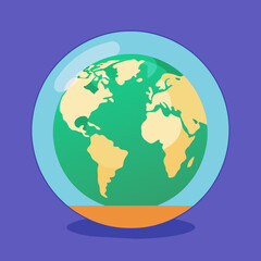 earth globe illustration