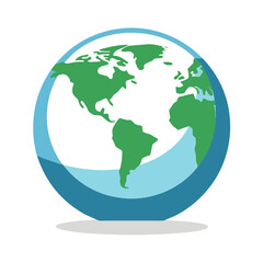Obraz premium green earth globe