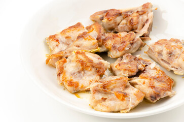 シイラのあらの塩焼き