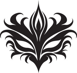 Abstract Masquerade Design Icon Image Ornate Venetian Mask Logo Symbol
