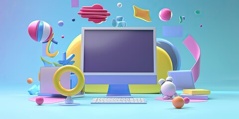 Creative Digital Art Computer Setup