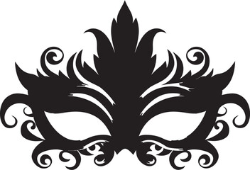 Fantasy Mask Emblem Design Symbol Modern Masquerade Design Icon Image