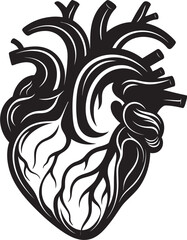 Minimal Artistic Design Heart Logo Linear Heart Icon Abstract Graphic