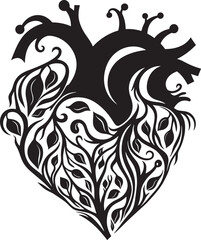 Geometric Heart Symbol Graphic Logo Sleek Abstract Heart Minimalistic Symbol