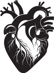 Minimal Artistic Heart Symbolic Graphic Linear Abstract Design Heart Icon