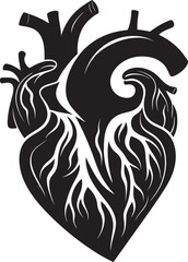 Linear Heart Icon Minimalist Concept Geometric Heart Design Iconic Graphic