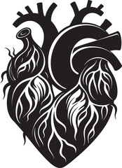 Abstract Heart Icon Icon Design Simple Heart Outline Graphic Emblem