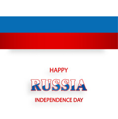 Happy Independence day of Russia card