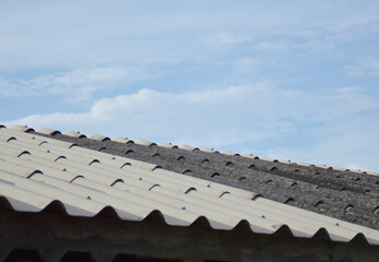 roof of a house in the city