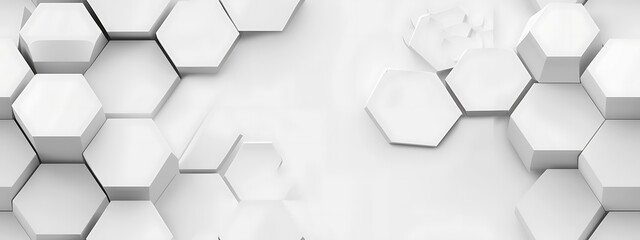 abstract white elegant background with hex pattern