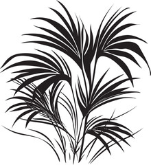 Geometric Leaf Icon Graphic Emblem Minimalist Line Art Greenery Emblem Logo