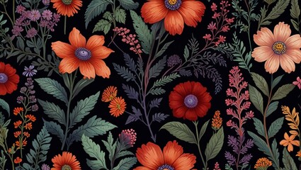 elegant and sophisticated poppy flower background for sophisticated designs