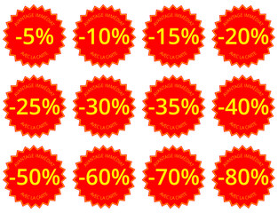 Collection Feuille d'icônes - Promo... AVANTAGE IMMÉDIAT AVEC LA CARTE x 12