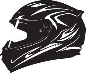 Linear Helmet Outline Minimalistic Emblem Simple Motorcycle Icon Graphic Design