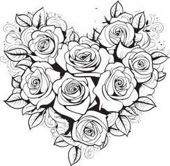 Modern Floral Symbol Minimalistic Emblem Abstract Rose Icon Stylish Floral Logo