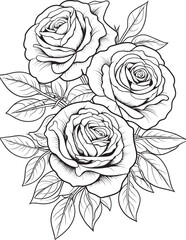 Modern Floral Icon Elegant Logo Abstract Rose Design Stylish Floral Emblem