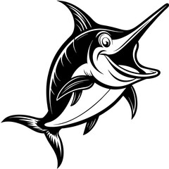 fish silhouette vector illustration svg file
