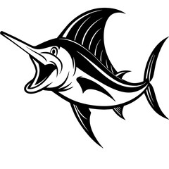 fish silhouette vector illustration svg file
