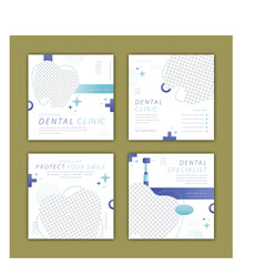 Medical health clinic template for social media post vector template. Medical social media post. Medical social media banner. healthcare social media post template.