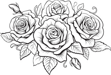 Minimal Flower Icon Graphic Symbol Linear Floral Sketch Elegant Representation