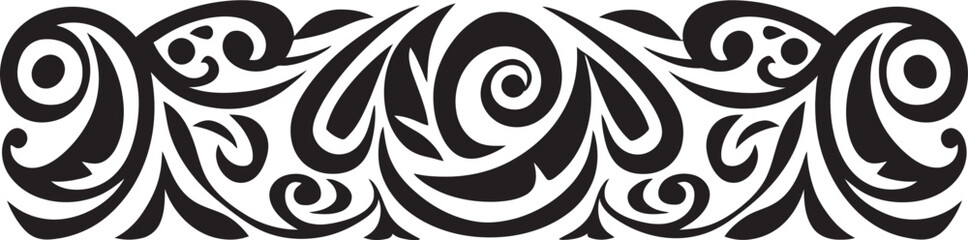 Abstract Ethnic Pattern Tribal Tattoo Design Tribal Stripe Logo Polynesian Heritage Icon