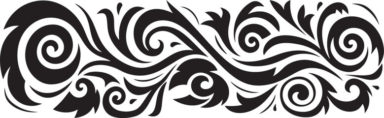 Polynesian Pattern Emblem Ethnic Tribal Icon Stripe Tattoo Polynesian Design
