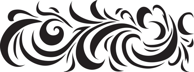 Fototapeta premium Tribal Tattoo Emblem Polynesian Pattern Logo Polynesian Ethnic Logo Abstract Tribal Design