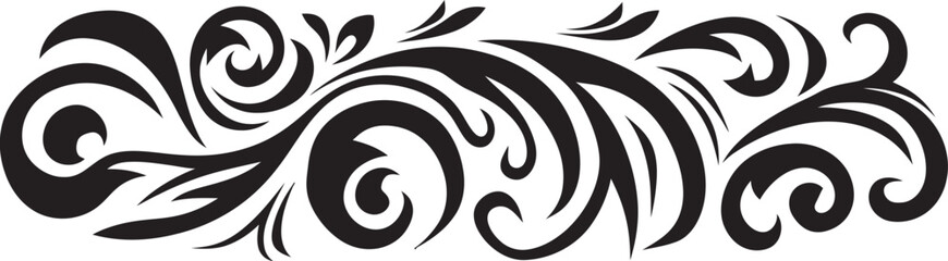 Fototapeta premium Ethnic Polynesian Emblem Tribal Pattern Logo Polynesian Icon Tribal Tattoo Design