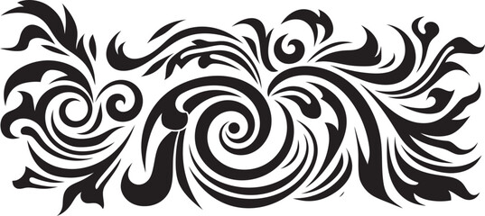 Tribal Tattoo Icon Stripe Design Logo Ethnic Polynesian Emblem Tribal Icon